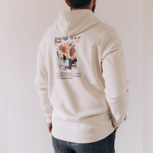Sweat à capuche DJF Return Edition Natural – Image 2